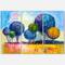Designart - Autumn Fantasy Trees III - Modern Canvas Wall Art Print